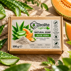 Zeolite Natural Soap – Aloe Vera 100g