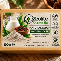 Zeolite Natural Soap – Donkey Milk & Black Sugar